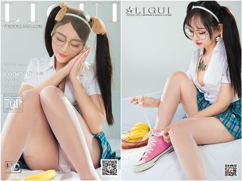 [Ligui丽柜] 2021.06.02 网络丽人 Model《奶蕉丝颜》小熊[69+1P71M]