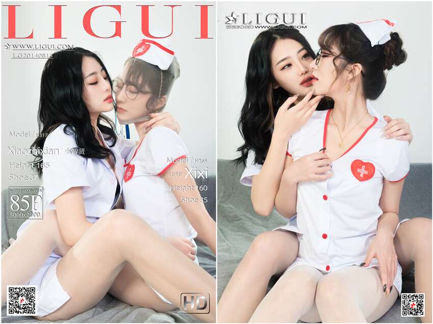 [Ligui丽柜] 2021.06.25 Model《双生花-医护情缘》小智贤&汐汐[85+1P103M]